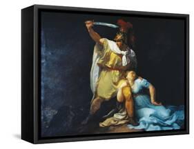 Radamisto Killing Zenobia-Luigi Sabatelli-Framed Stretched Canvas