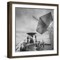 Radar and Telemetering Equipment to Track the X-15 During Supersonic Flight, at Edwards Air Base-J^ R^ Eyerman-Framed Photographic Print