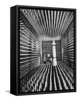 Radar Echoes Absorbed in Anechoic Chamber So Engineers Can Bounce Echoless Beams Off a Icbm Model-Ralph Morse-Framed Stretched Canvas