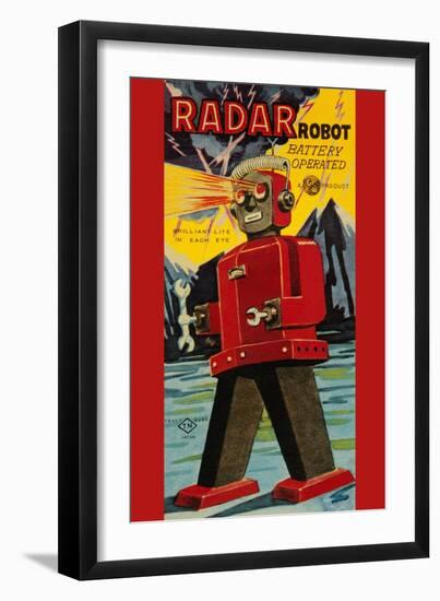 Radar Robot-null-Framed Art Print
