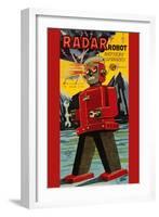 Radar Robot-null-Framed Art Print