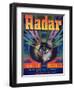 Radar Vegetable Label - Phoenix, AZ-Lantern Press-Framed Art Print