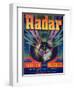 Radar Vegetable Label - Phoenix, AZ-Lantern Press-Framed Art Print