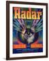 Radar Vegetable Label - Phoenix, AZ-Lantern Press-Framed Art Print