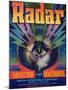 Radar Vegetable Label - Phoenix, AZ-Lantern Press-Mounted Art Print