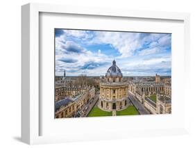 Radcliffe Camera and the View of Oxford from St. Mary's Church, Oxford, Oxfordshire-John Alexander-Framed Photographic Print