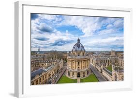 Radcliffe Camera and the View of Oxford from St. Mary's Church, Oxford, Oxfordshire-John Alexander-Framed Photographic Print