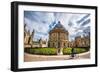 Radcliffe Camera with Cyclist, Oxford, Oxfordshire, England, United Kingdom, Europe-John Alexander-Framed Photographic Print