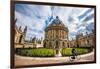Radcliffe Camera with Cyclist, Oxford, Oxfordshire, England, United Kingdom, Europe-John Alexander-Framed Premium Photographic Print