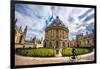 Radcliffe Camera with Cyclist, Oxford, Oxfordshire, England, United Kingdom, Europe-John Alexander-Framed Premium Photographic Print