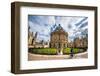 Radcliffe Camera with Cyclist, Oxford, Oxfordshire, England, United Kingdom, Europe-John Alexander-Framed Photographic Print