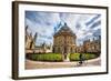 Radcliffe Camera with Cyclist, Oxford, Oxfordshire, England, United Kingdom, Europe-John Alexander-Framed Photographic Print
