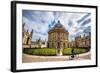 Radcliffe Camera with Cyclist, Oxford, Oxfordshire, England, United Kingdom, Europe-John Alexander-Framed Photographic Print