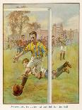 Boy Scores a Goal-Radcliffe Wilson-Stretched Canvas