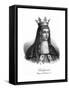 Radegonde, One of Clotaire I's Four Wives-Delpech-Framed Stretched Canvas