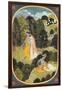 Radha and Krishna Walking in a Grove, Kangra, Himachal Pradesh, 1820-25-null-Framed Giclee Print