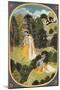 Radha and Krishna Walking in a Grove, Kangra, Himachal Pradesh, 1820-25-null-Mounted Giclee Print