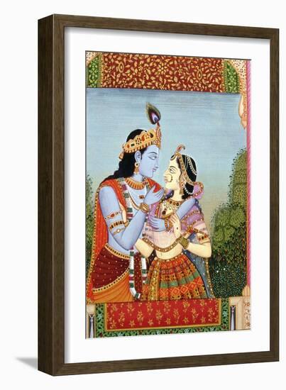 Radha and Krishna-null-Framed Giclee Print