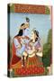 Radha and Krishna-null-Stretched Canvas