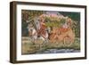 Radha and Krishna-Indian School-Framed Giclee Print