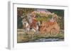 Radha and Krishna-Indian School-Framed Giclee Print