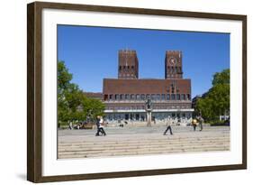 Radhuset (Town Hall), Oslo, Norway, Scandinavia, Europe-Doug Pearson-Framed Photographic Print