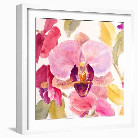 Radiant Orchid Square II-Lanie Loreth-Framed Art Print