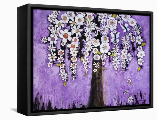 Radiant Orchid Tree-Blenda Tyvoll-Framed Stretched Canvas