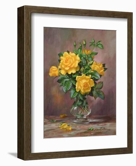 Radiant Yellow Roses-Albert Williams-Framed Giclee Print