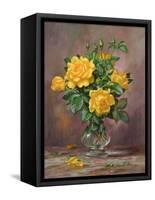 Radiant Yellow Roses-Albert Williams-Framed Stretched Canvas