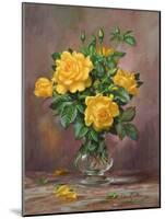 Radiant Yellow Roses-Albert Williams-Mounted Giclee Print