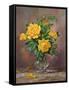 Radiant Yellow Roses-Albert Williams-Framed Stretched Canvas