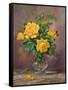 Radiant Yellow Roses-Albert Williams-Framed Stretched Canvas