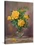 Radiant Yellow Roses-Albert Williams-Stretched Canvas