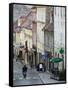 Radiceva Street to the Upper Town, Zagreb, Croatia-Walter Bibikow-Framed Stretched Canvas