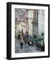 Radiceva Street to the Upper Town, Zagreb, Croatia-Walter Bibikow-Framed Photographic Print