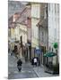 Radiceva Street to the Upper Town, Zagreb, Croatia-Walter Bibikow-Mounted Photographic Print