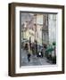 Radiceva Street to the Upper Town, Zagreb, Croatia-Walter Bibikow-Framed Photographic Print