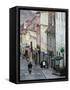 Radiceva Street to the Upper Town, Zagreb, Croatia-Walter Bibikow-Framed Stretched Canvas