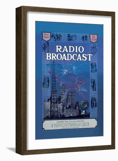 Radio Broadcast, Building the R.B. Lab Receiver-null-Framed Art Print