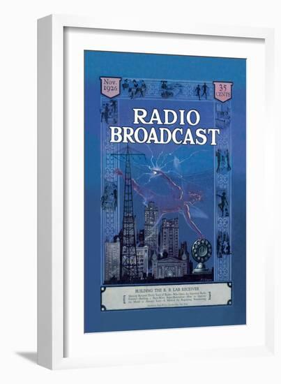 Radio Broadcast, Building the R.B. Lab Receiver-null-Framed Art Print