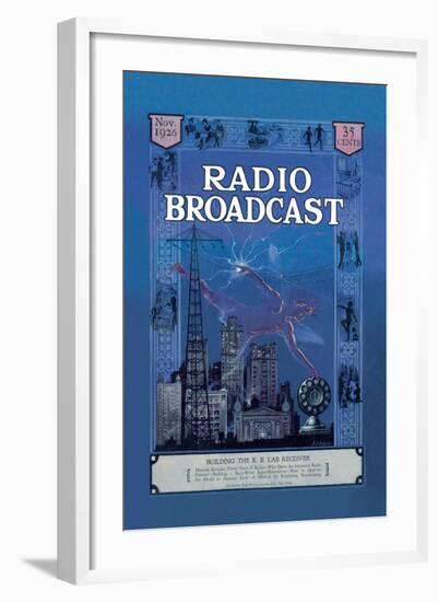 Radio Broadcast, Building the R.B. Lab Receiver-null-Framed Art Print