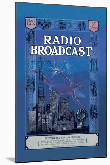 Radio Broadcast, Building the R.B. Lab Receiver-null-Mounted Art Print