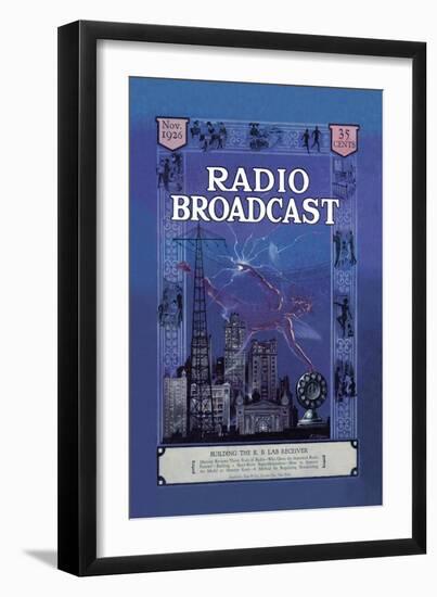 Radio Broadcast, Building the R.B. Lab Receiver-null-Framed Art Print