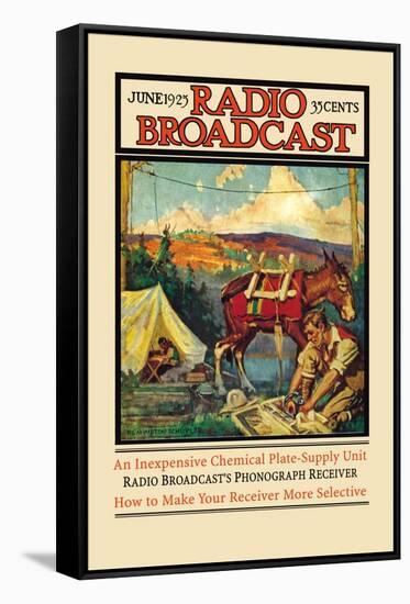 Radio Broadcast: June 1925-Remington Schuyler-Framed Stretched Canvas