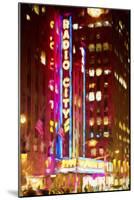 Radio City II - In the Style of Oil Painting-Philippe Hugonnard-Mounted Giclee Print