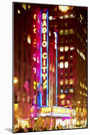 Radio City II - In the Style of Oil Painting-Philippe Hugonnard-Mounted Giclee Print