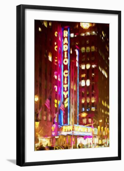 Radio City II - In the Style of Oil Painting-Philippe Hugonnard-Framed Giclee Print