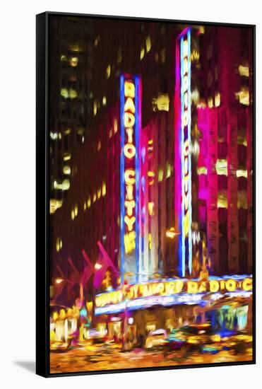 Radio City III - In the Style of Oil Painting-Philippe Hugonnard-Framed Stretched Canvas