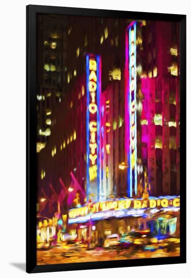 Radio City III - In the Style of Oil Painting-Philippe Hugonnard-Framed Giclee Print